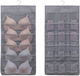 Organizer Plastic Hanging Storage Case for Underwear in Gray Color 40x80cm 1pcs
