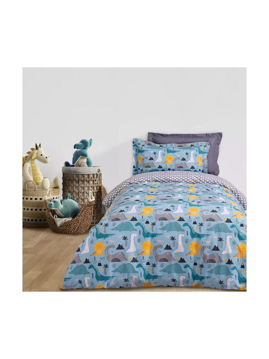 Das Home Sheet Set Single from Cotton & Polyester 4928 Blue, Grey 170x260cm 3pcs