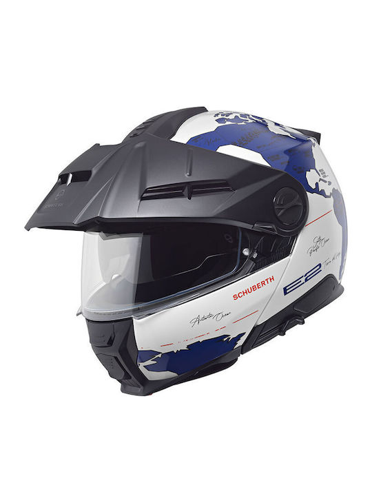 Schuberth E2 Atlas Blue Cască Moto Flip-Up ECE ...