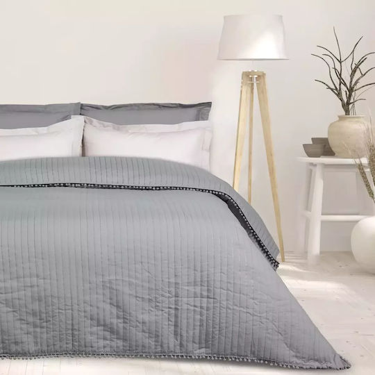 Das Home 9653 Tagesdecke Übergröße Mikrofaser Grey 220x240cm