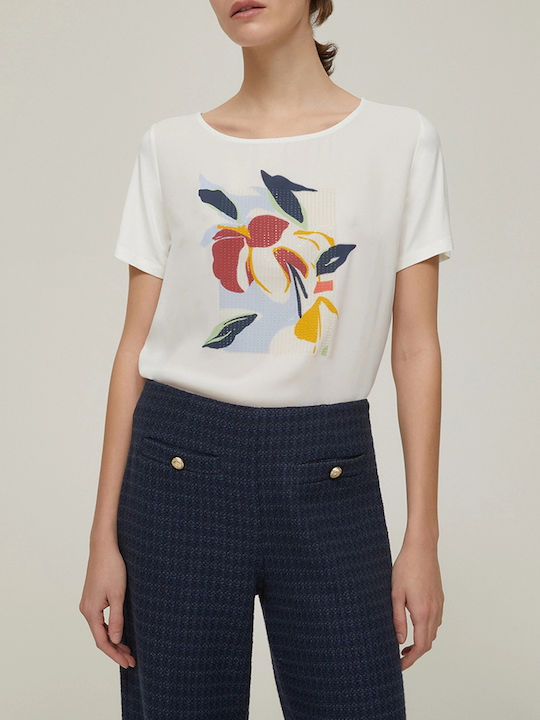 Damen T-Shirt OffWhite