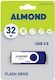 Almond Twister 32ГБ USB 3.0 Стик Син
