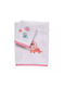 Das Home Set of baby towels 2pcs 4936 Pink, White Weight 420gr/m²