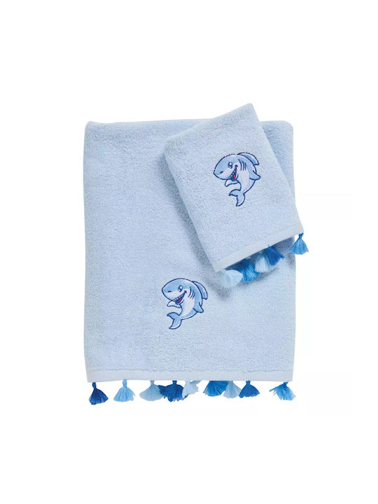 Das Home Σετ Βρεφικές Πετσέτες 2τμχ 4966 Blue Βάρους 480gr/m²