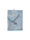 Das Home Σετ Βρεφικές Πετσέτες 2τμχ 4935 Blue Βάρους 420gr/m²