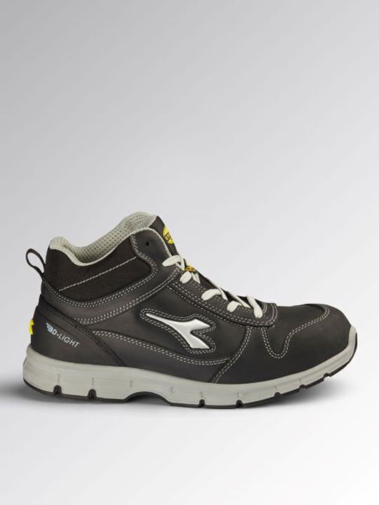 Utility Diadora Waterproof Safety Boot Black Run Mid S3s Fo Sr Esd En Iso 20345:2022 181155