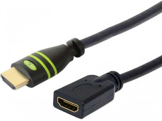 Techly Cable HDMI male - HDMI female 3m Μαύρο