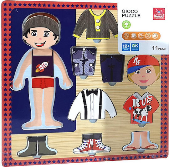 Kinder Steckpuzzle Kleiner Junge General Trade