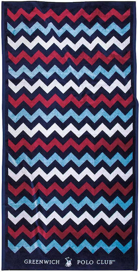 Greenwich Polo Club Strandtuch Baumwolle Blau 180x90cm.