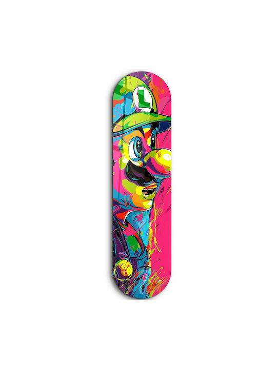 Luigi Fan Art Glass Painting 226sng1126 20x80cm Multi Wallity Vertical Glass