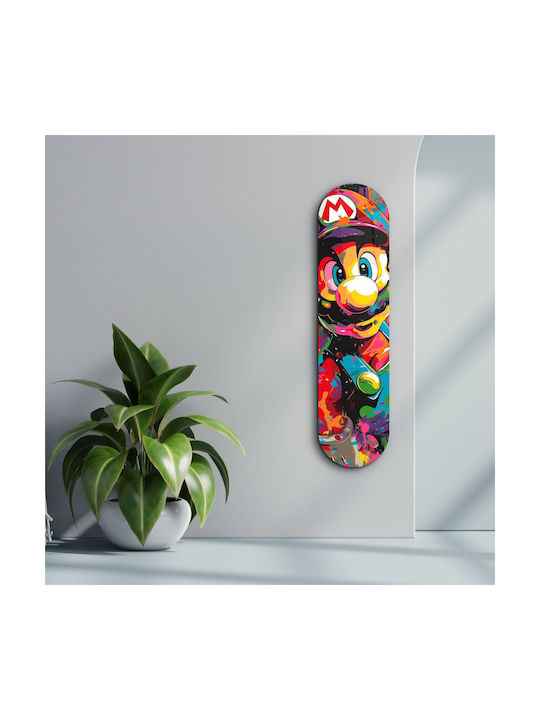 Glass Painting Mario Fan Art 226sng1128 20x80cm Multi Wallity Vertical Glass