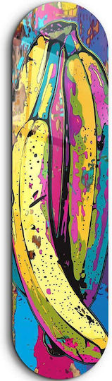 Πίνακας Γυάλινος Bananas Paint 226sng1124 20x80cm Multi Wallity Κάθετοι Γυαλί