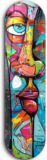 Πίνακας Γυάλινος Face Abstract 226sng1138 20x80cm Multi Wallity Κάθετοι Γυαλί