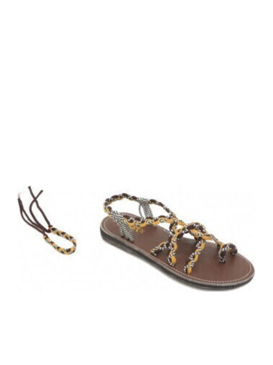 Twist Γυναικεία Σανδάλια Brown/White