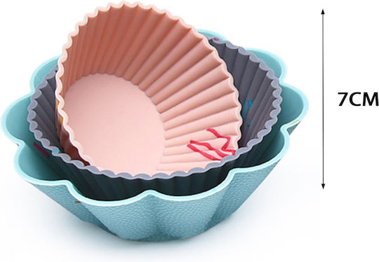 Tpster Φόρμα Ζαχαροπλαστικής για Cupcakes/Muffins από Σιλικόνη 6τμχ