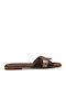 Women's Flat Sandals in Brown Color