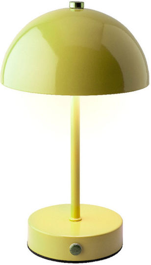 Kaemingk Table Lamp LED with Yellow Shade and Base