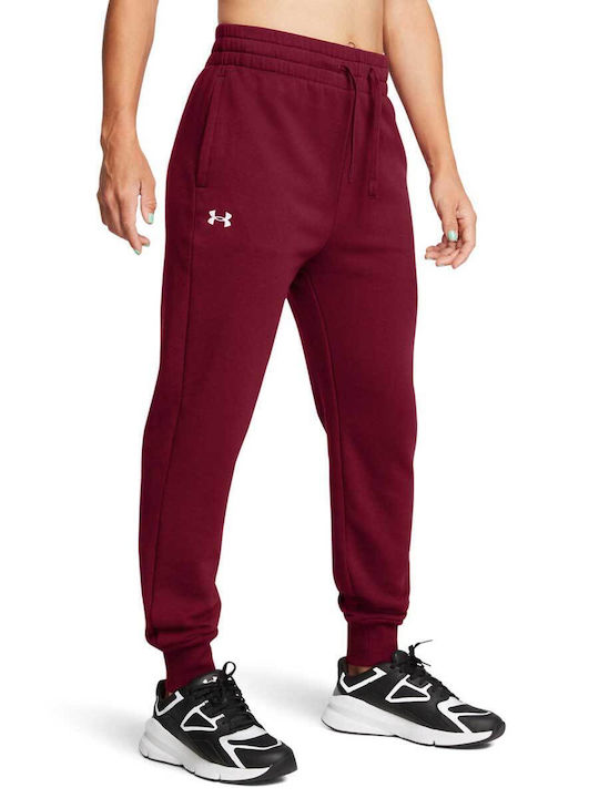 Under Armour Rival Παντελόνι Φόρμας Fleece Red