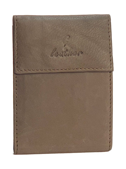 Leather Men's Wallet Cards Brown