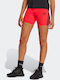 Essentials 3-stripes Women's Bike Training Legging Red