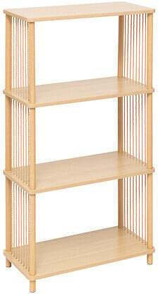 5Five Ραφιέρα Κουζίνας Ξύλινη 3 Θέσεων Μπεζ 60x30x110cm