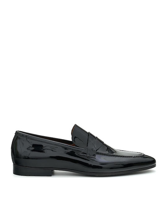 Δερμάτινα Ανδρικά Loafers σε Μαύρο Χρώμα