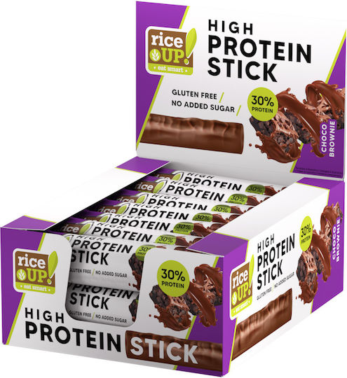 RiceUp Stick Блокчета с 30% Протеин & Вкус Choco Brownie 15x40гр