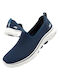 Go Walk Women's Canvas Slip-Ons Navy Blue