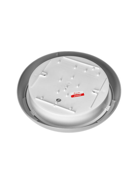 Lustră de tavan Adviti Koko Ad-pl-6256ge27pmm 2xe27 2x40w Senzor de mișcare Ip44 Ik10 Plastic Alb Gri