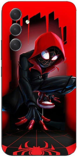 Spiderman Miles Morales Silicone Case for Samsung Galaxy A54 5G Red