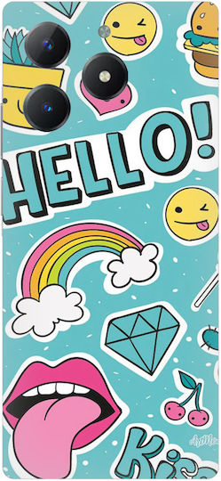 Hello Silicone Case Θήκη Realme C63 4g