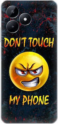 Husă din silicon cu emoji "Don't Touch My Phone" pentru Realme Note 50 Husă din silicon cu emoji "Don't Touch My Phone" pentru Realme Note 50