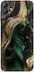 Marble Green-gold Case for Samsung Galaxy M15 5G