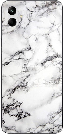 Marble Silicone Case for Samsung Galaxy A04 White