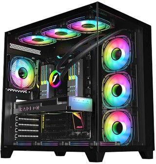 Vengeance Reborn-V2 Гейминг Настолен компютър (Ryzen 5-8400F/32GB DDR5/1.0TB SSD/Radeon RX 9070 XT/Без операционна система)