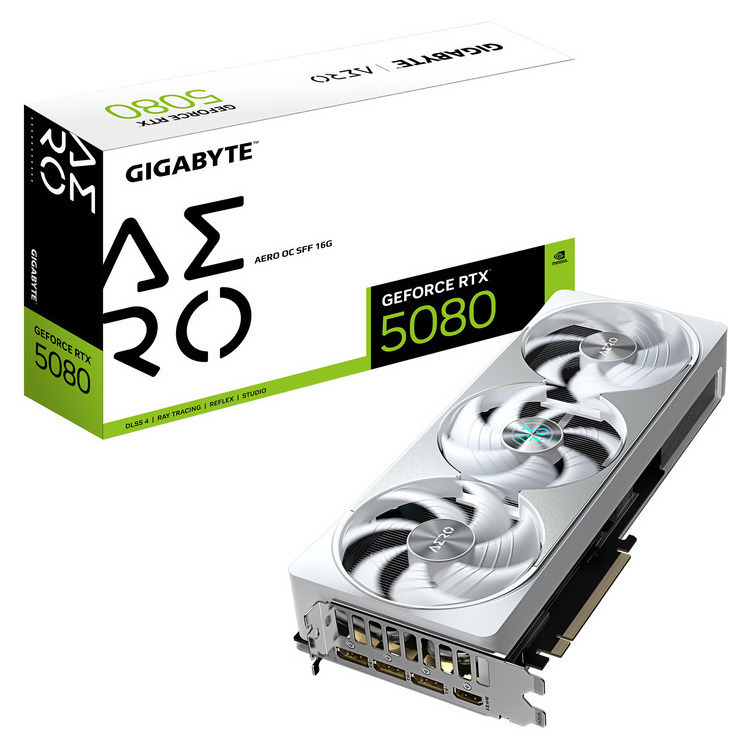 Gigabyte GeForce RTX 5080 16GB GDDR7 Aero OC SFF Κάρτα Γραφικών