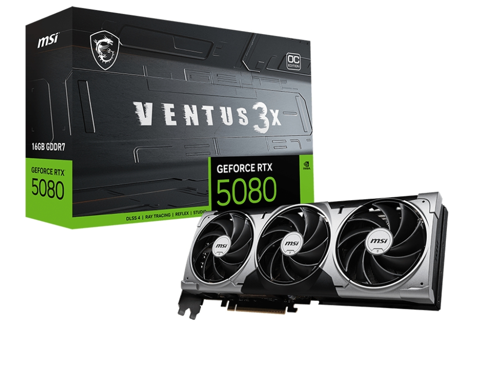 MSI GeForce RTX 5080 16GB GDDR7 Ventus 3X OC Plus Κάρτα Γραφικών