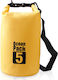 Waterproof Drybag Backpack Tecos 5 L Capacity Yellow Outdoor Activities