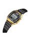 1901 Digital/Analog Womens Watch 55mm Battery with Rubber Strap Gold/Black