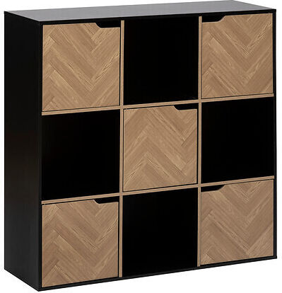 Bibliothek Simply Smart Schwarz 100.5x32x100.5cm