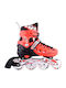 Αθλοπαιδιά Inline Αυξομειούμενα Rollers Κόκκινα Παιδικά