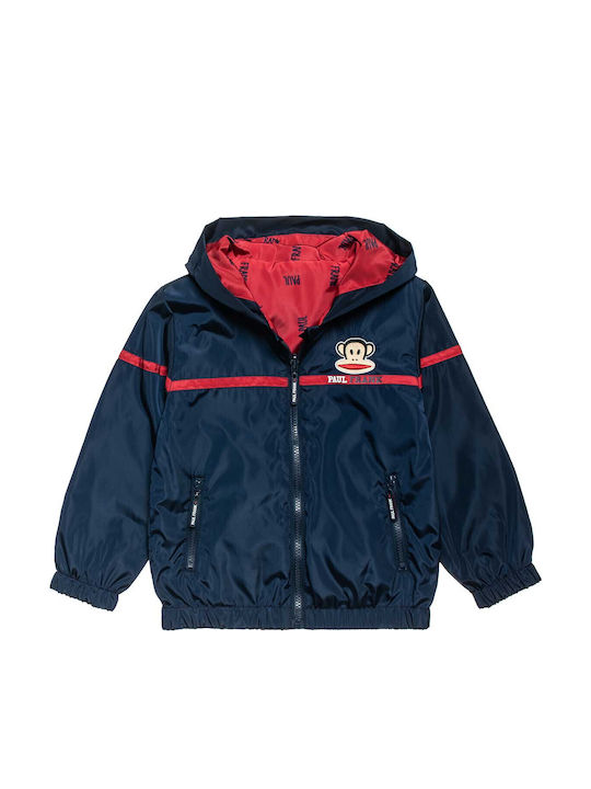 Kids' Casual Jacket Double Sided with Hood Navy Blue