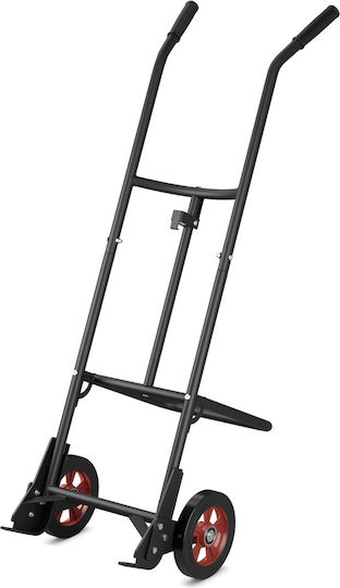 Costway Καρότσι Μεταφοράς για Φορτίο Βάρους έως 545kg σε Μαύρο Χρώμα