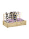 Outsunny Blumenkasten Hölzernes Wood 119x62.5x64cm.