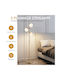 Costway Floor Lamp H169xW28cm. with Socket for Bulb E27 Gold