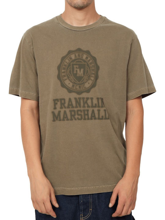 Franklin & Marshall T-shirt Washed Crocodile Green