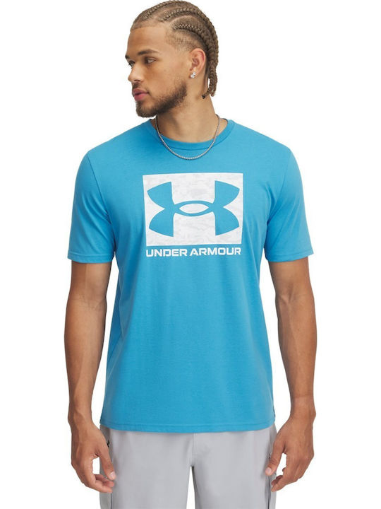 Under Armour Abc Camo Boxed T-shirt Γαλάζιο