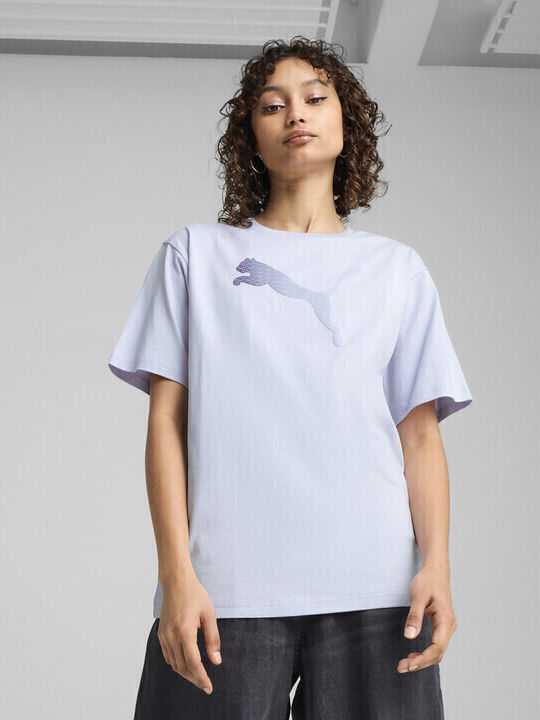 PUMA Women's Athletic T-shirt Sky Blue