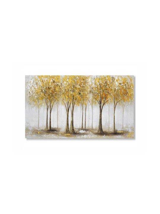 Πίνακας Καμβά Ανάγλυφα Δέντρα 60x120x3cm Inart 3-30-020-6372 Home