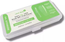Soft Gel Връхчета за нокти Прозрачни 240бр 92160WD